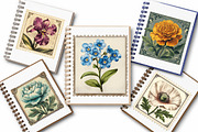 Flowers Stamp Postage Clipart, a Transportation Illustration by Digital Artistic99 (Thumbnail 9 of 10)