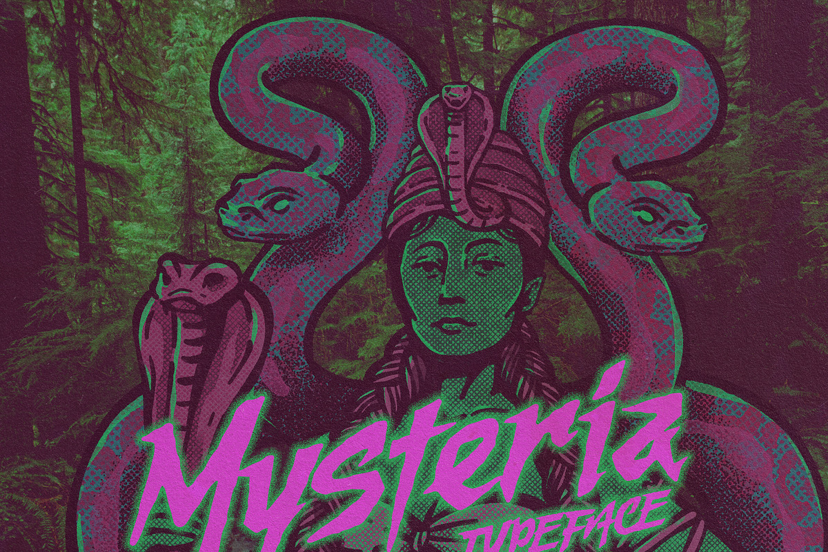 MYSTERIA TYPEFACE, a Script Font by Naturaworks Creative (Photo 1 of 4)