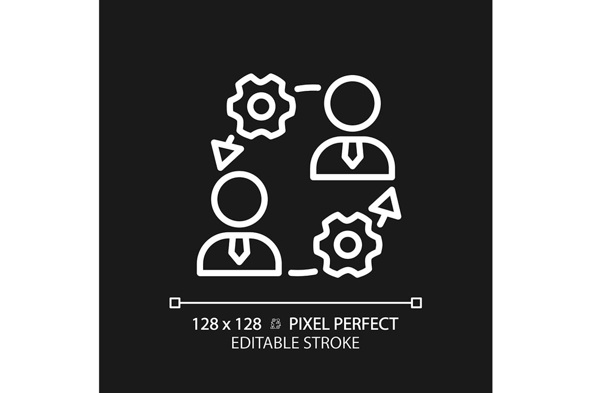 Onboarding pixel perfect white line, an Outline Icon by IMG Visuals