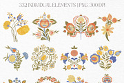 Folk Spring Illustrations, a Decorative Illustration by GVGraphics (Thumbnail 4 of 14)