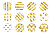 Gold Foil Geometric PSD Patterns, a Pattern Graphic by Designdell (Thumbnail 2 of 4)