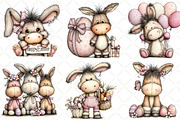 Whimsical Easter Donkey Clipart, an Illustration by Black Bird Studio (Thumbnail 6 of 6)