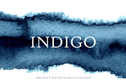 INDIGO. Abstract Watercolor, a Background Graphic by Liliia Polos Illustration (Thumbnail 1 of 9)