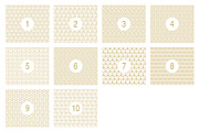 Geometric Golden Patterns EPS + JPG, a Pattern Graphic by Plaid4You (Thumbnail 2 of 7)