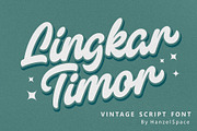 Lingkar Timor - Vintage Script Font, a Script Font by HanzelSpace Studio (Thumbnail 1 of 6)
