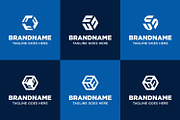 Letters TTT UUU VVV Hexagon Logo Set, a Branding & Logo Template by Pray Art Design Studio (Thumbnail 2 of 2)