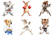 Martial Arts Animals Sublimation, an Illustration by DreamArtGraphic (Thumbnail 4 of 5)