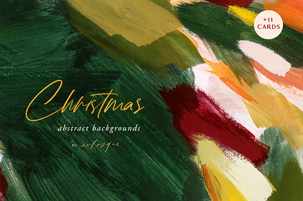 Festive Abstract Painted Backgrounds, a Background Graphic by eclosque