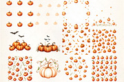 Pumpkin Patch Pattern Clipart, an Illustration by CrexoraLab (Thumbnail 3 of 5)