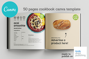 50 Pages Canva Salads Book Template