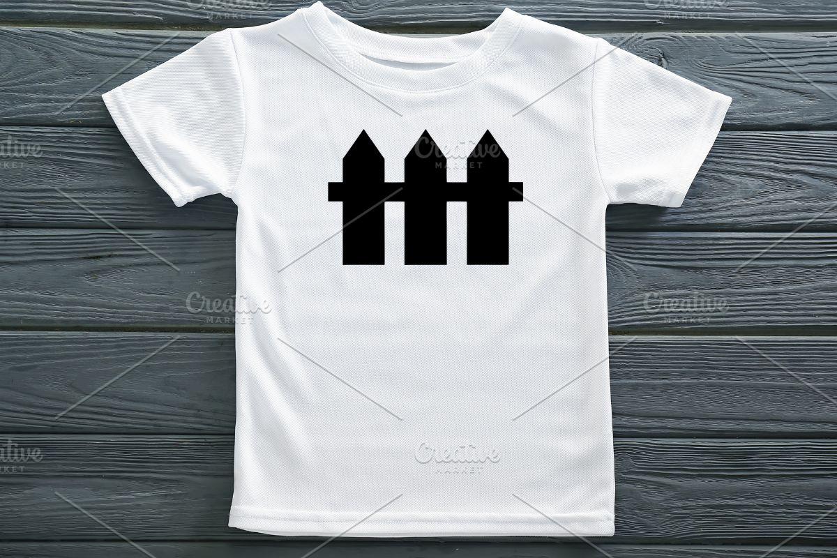 Fence Silhouette SVG #2, an Object Illustration by newminddesign (Photo 7 of 10)
