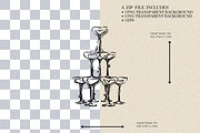 Celebration Glass Pyramid Flowing, a Food Illustration by CraftingOnSunday (Thumbnail 2 of 3)