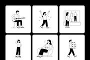 50 People Line Illustrations, a Person Illustration by Brickclay (Thumbnail 11 of 11)