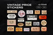Vintage Price Stickers, an Object Illustration by DesignerCandies (Thumbnail 5 of 5)