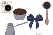 Books And Coffee Clipart, a Food Illustration by GlamArtZhanna (Thumbnail 7 of 7)