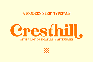 Cresthill - Modern Retro Serif