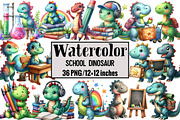 School Dinosaur, an Illustration by Design Market (Thumbnail 1 of 4)
