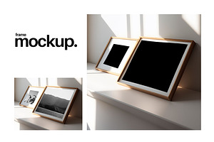 Frame Mockup #106, Wood Portrait, a Print Template by Kzara Visual Concepts