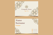 Natural Floral Business card, a Marketing Template by sekitarief (Thumbnail 1 of 3)