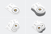 Half Circle Business Card Mockup, an Advertising Mockup by Rizky Audymas (Thumbnail 2 of 6)