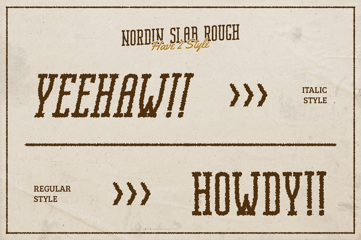 Nordin Slab Rough, a Slab Serif Font by Craft Supply Co. (Photo 3 of 8)