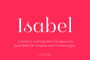 Isabel, a Serif Font by Letritas (Thumbnail 1 of 11)