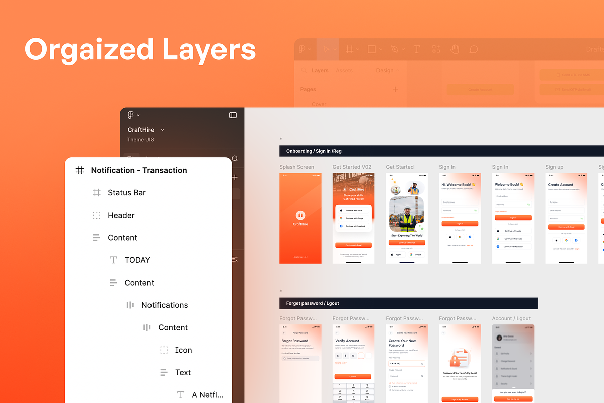 Skilled Worker Hiring Mobile App UI, an App Template by Nik Design (Photo 2 of 6)