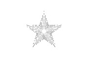 Retro Sunburst Signs Thin Line Icon, an Outline Icon by Bigmouse_art (Thumbnail 14 of 14)