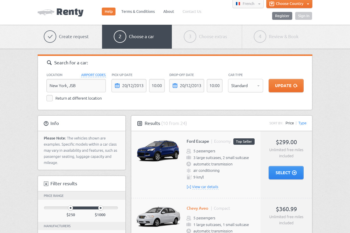 Renty - Car Rental WordPress Theme, a WordPress Template by bestwebsoft (Photo 3 of 5)