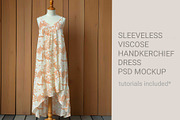 Handkerchief dress editable mockup, a Shirt Mockup by jenartstudio (Thumbnail 3 of 3)
