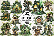 Enchanted Fairy House Clipart Png, an Illustration by RobertsArt (Thumbnail 1 of 7)