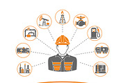 Oil Industry, a Technology Illustration by TAlex (Thumbnail 6 of 7)