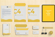 Brand Identity Mockups, an Advertising Mockup by Se٧enStudio (Thumbnail 1 of 5)
