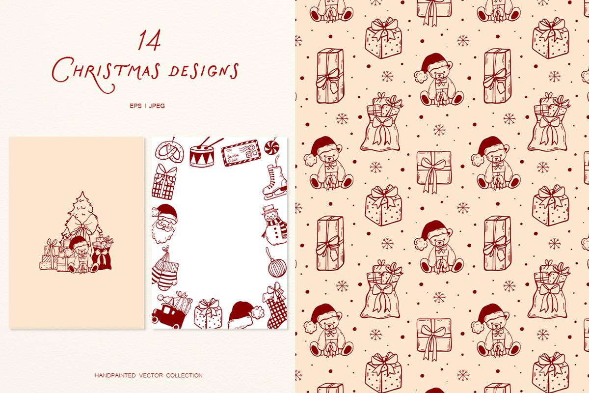 Whimsical Set Cozy Christmas p.2, a Seasonal Illustration by ViktoriyaD (Photo 19 of 25)