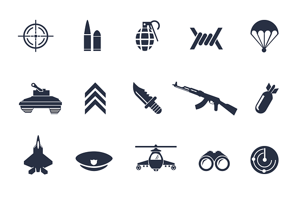 12 Military Icons