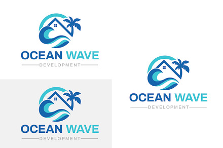 Ocean Wave Logo Template