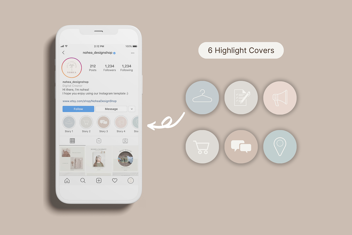 Baby Clothing Instagram Templates, a Social Media Template by NoheaDesignShop (Photo 7 of 11)