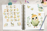 Watercolor Boho Animals, an Animal Illustration by Dazzling Art Boutique (Thumbnail 2 of 5)