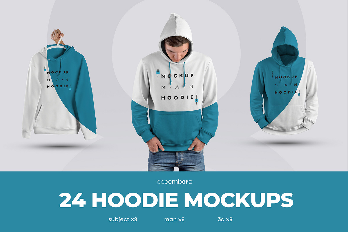 24 Hoodie Mockups ( Collection #2 ), a Hoody Mockup by Grow Design Craft Studio (Photo 1 of 7)
