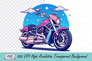 Rider's Drift Motorbike PNG Design, a Transportation Illustration by Ghagra