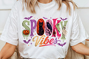 Spooky Vibes Retro Goth Halloween, a Seasonal Illustration by Canvas Craft (Thumbnail 1 of 5)