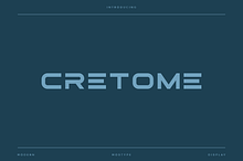 Cretome - Modern Display Typeface