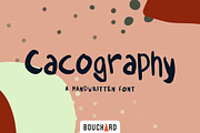 Cacography - Handwritten Font, a Sans Serif Font by Bouchard Designs (Thumbnail 1 of 7)