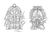 Set of Old Street landscapes, a Texture Illustration by Penndpaper (Thumbnail 3 of 5)