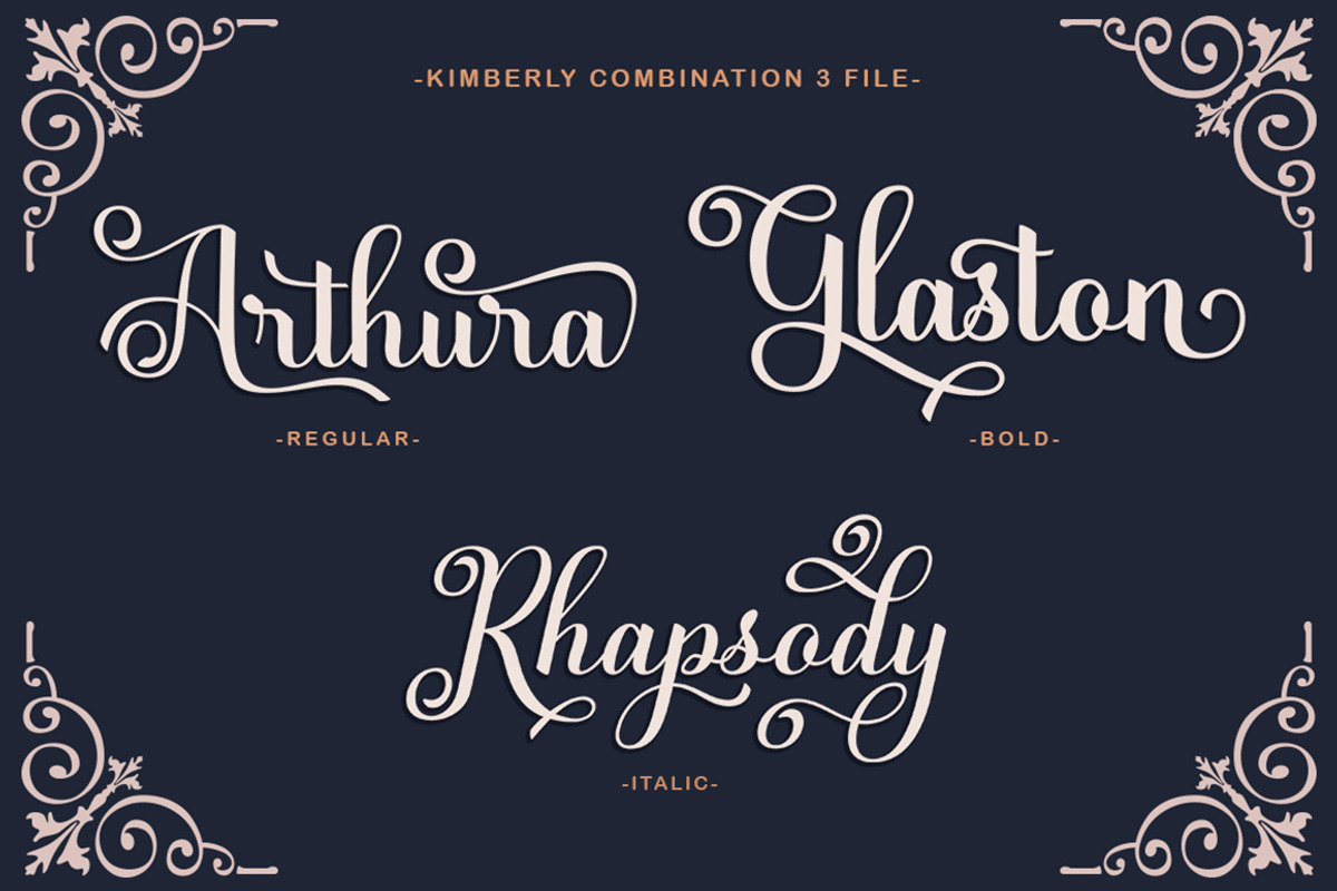 Kimberly Script, a Script Font by Rotterlab Studio (Photo 4 of 14)