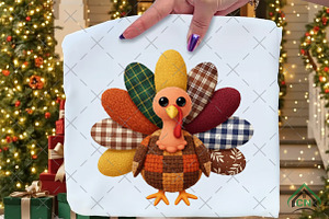 Thanksgiving Png Yarn Crochet Turkey, an Illustration by Craft Nest