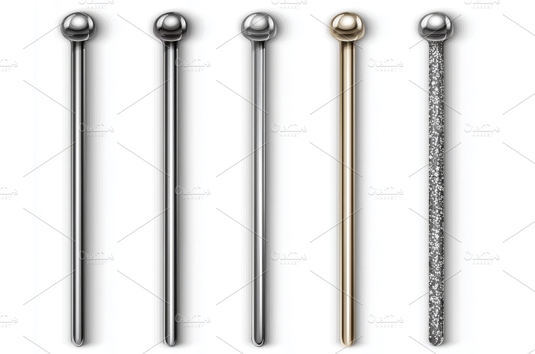Three metallic needles used for, a Background Photo by ZinetroN