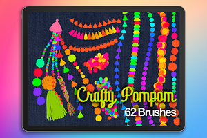 62 CRAFTY Pompom & Tassel Procreate