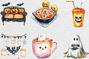 Watercolor Halloween Movie Night, an Illustration by Black Bird Studio (Thumbnail 3 of 6)