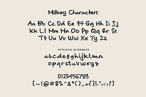 Milkey Typeface